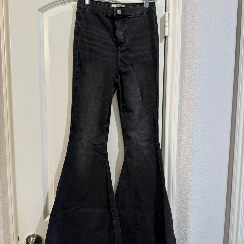 Blank Paige Black bell bottom high waisted jeans